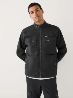 Next Noir - Veste zippée doublée de peau de mouton Hot