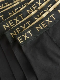 Next - Lot de 10 boxers (1.5-16ans) Noir avec ceinture Or