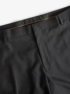 Next Noir avec détail de bande - - Pantalon de costume de smoking Coupe sur mesure Sale