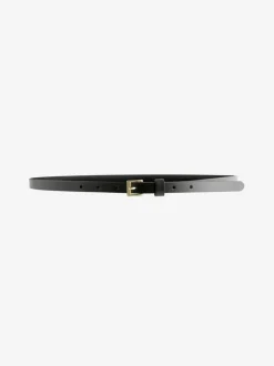 Next - Ceinture fine en cuir Noir avec Or Online