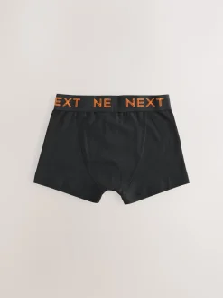 Next - Lot de 5 boxers (1.5-16ans) Noir avec taille de couleur contrastante Clearance