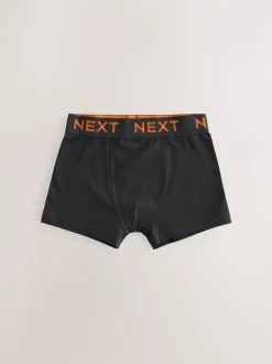 Next - Lot de 5 boxers (1.5-16ans) Noir avec taille de couleur contrastante Clearance