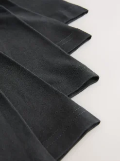 Next - Lot de 5 boxers (1.5-16ans) Noir avec taille de couleur contrastante Clearance