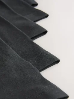 Next - Lot de 10 boxers (1.5-16ans) Noir avec taille de couleur contrastante Outlet