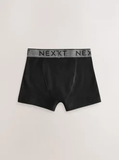 Next - Lot de 10 boxers (1.5-16ans) Noir avec taille grise New