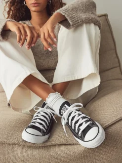 Converse Noir blanc - Chuck Ox Trainers Clearance