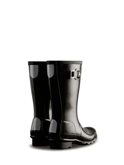 Hunter Noir brillant - Big Kids Original Wellies Online