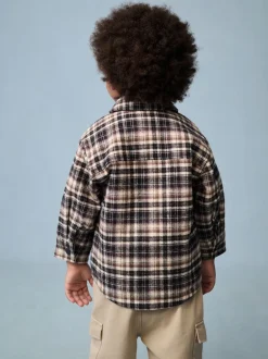 Next Noir et blanc - Veste-chemise à carreaux doublée de peau de mouton (3mois7ans) Online