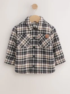 Next Noir et blanc - Veste-chemise à carreaux doublée de peau de mouton (3mois7ans) Online