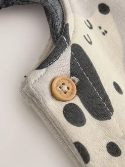 Next Noir et blanc chien - Ensemble salopette et body bébé en jersey (0 mois-2 ans) Online