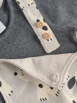 Next Noir et blanc chien - Ensemble salopette et body bébé en jersey (0 mois-2 ans) Online