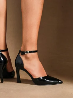 Linzi - Moira talons aiguilles classiques Noir gris New