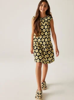 Noir jaune - Regatta Filles 100% Coton Orla Kiely Combinaison Outlet