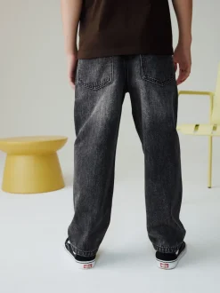 Next Noir lavé - Jean authentique (3-16ans) Baggy fuselé Hot