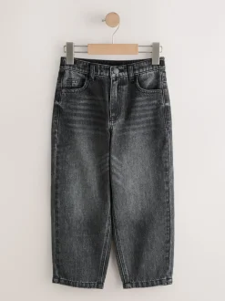 Next Noir lavé - Jean authentique (3-16ans) Baggy fuselé Hot