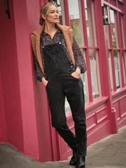 Fat Face Noir lavé - Salopettes FatFace Hot