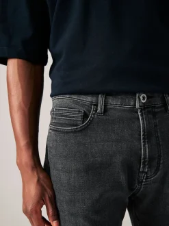 Next - Skinny Fit (Skinny Fit) - Jeans stretch de confort Noir lavé Online