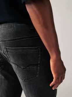 Next - Skinny Fit (Skinny Fit) - Jeans stretch de confort Noir lavé Online