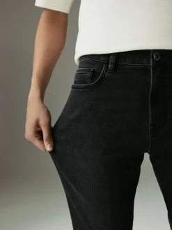 Next - Slim Fit (Slim Fit) - Jeans stretch de confort Noir lavé Hot