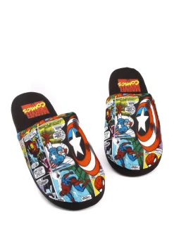 Vanilla Underground - Chaussons Mr Men Mr Lazy Noir Marvel® Discount