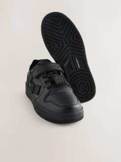 Next Noir Minecraft - School Fermeture par contact Elastic Lace Chaussures Hot