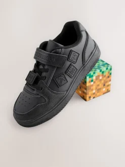 Next Noir Minecraft - School Fermeture par contact Elastic Lace Chaussures Hot