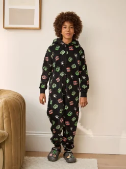 Next Noir Minecraft - Tout-en-un sous licence polaire (4-16ans) Clearance