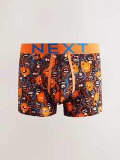Next - Boxers avec ouverture sur le devant Noir motif monstre
