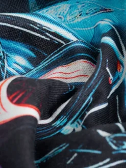 Next - T-shirt imprimé régulier à manches courtes (3-16ans) Noir motif voiture New