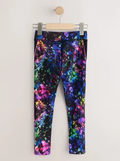 Next - Leggings de sport (3-16ans) Noir multicolore éclaboussures Hot