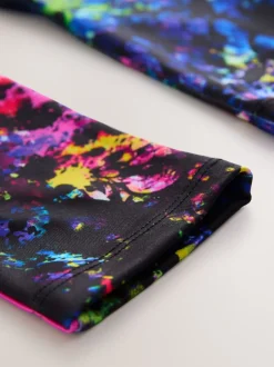 Next - Leggings de sport (3-16ans) Noir multicolore éclaboussures Hot