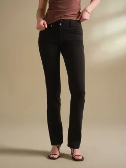Next Noir épuré - Jean slim boot cut réhaussant