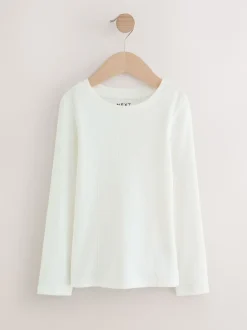 Next - Lot de 3 Hauts à manches longues côtelés (3-16ans) Noir/ rose/ blanc Hot