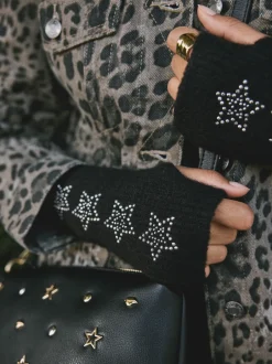 Rockett St George Noir Star Clouté - Chaussons New