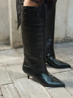 Next Noir texturé - Bottes Forever Comfort® à talons hauts Online