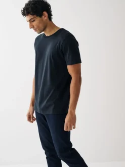 Next - Ajustement régulier - Lot de t-shirts essentiels en coton 6 Noir/ardoise/Gris chiné/Blanc/bleu marine/Bleu Online