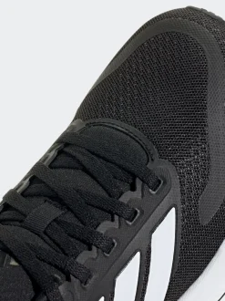 adidas - Baskets Runfalcon 5 Lace Running Junior Noir/Blanc New