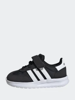 adidas Noir/Blanc - Run 70s 2.0 Baskets bébé à crochets et boucles Clearance