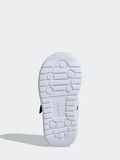 adidas Noir/Blanc - Run 70s 2.0 Baskets bébé à crochets et boucles Clearance