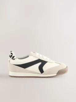 Next Noir/Blanc - Baskets à lacets Outlet