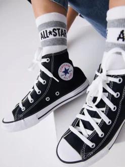 Converse Noir/Blanc - Baskets montantes Chuck Taylor junior Sale