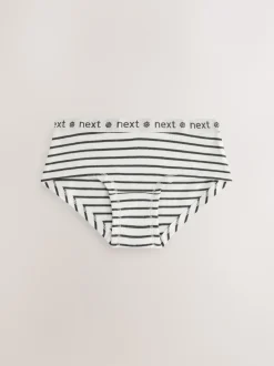 Next Noir/Blanc - Caleçons Imprimé Hipster 5 (2-16ans) Clearance