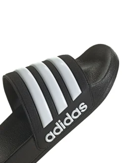 adidas - Claquettes de douche Sportswear Adilette Noir/Blanc Best