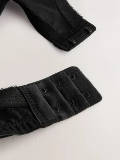 Next Noir/Blanc - DD+ non rembourré Balcon lissant Animal maille à armatures avec soutien latéral Soutiens-gorge 2 Lot Discount