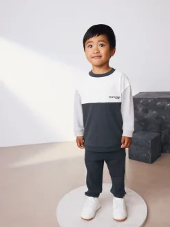 Next Noir/Blanc - Ensemble T-shirt et Jogging à manches longues (3mths-7yrs) Outlet