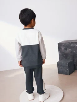 Next Noir/Blanc - Ensemble T-shirt et Jogging à manches longues (3mths-7yrs) Outlet