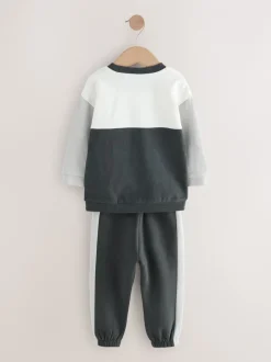 Next Noir/Blanc - Ensemble T-shirt et Jogging à manches longues (3mths-7yrs) Outlet