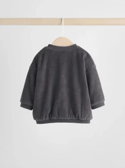 Next Noir/Blanc - Ensemble veste, haut et jogging en velours bébé (0mois-2ans) Best