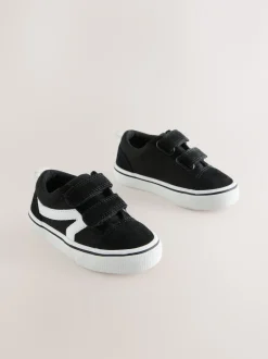 Next Noir/Blanc - Fermeture par contact Skate Trainers Best