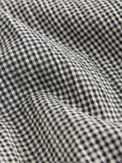 Next Noir/Blanc - Jupe longue vichy taille basse New